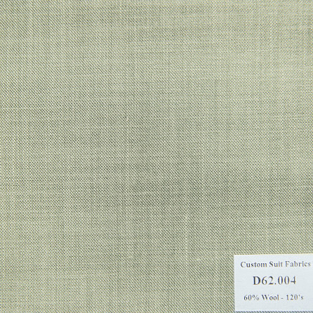 D62.004 Kevinlli V4 - Vải Suit 60% Wool - Xám Trơn